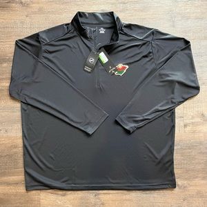 Mens XXL Minnesota Wild 1/4 zip new with tags